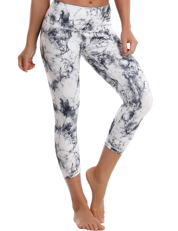 Seasonal Trends 19" Printed Side Pockets Capris arabescato