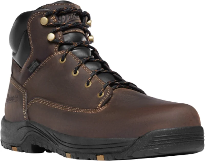 Danner Caliper Mens Brown Leather 6in WP AT Work Boots