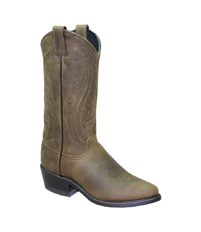 Sage Womens 11in Narrow Round Toe Dakota Cowhide Cowboy Boots