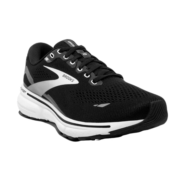 Brooks Men's Ghost 15 Black/Blackened Pearl/White