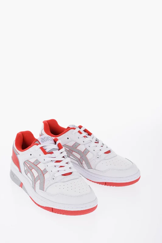 Asics Leather Ex89 Low Top Sneakers Embellished With Color Blocks