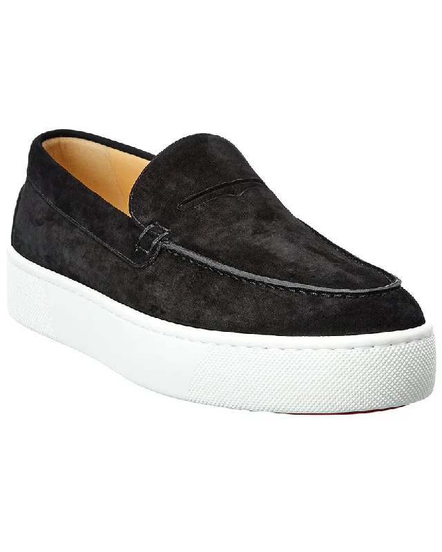 Christian Louboutin Paqueboat Suede Platform Sneaker