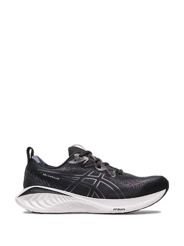 Men's Cumulus 25 Running Shoes - 2E/wide Width In Black/carrier Grey