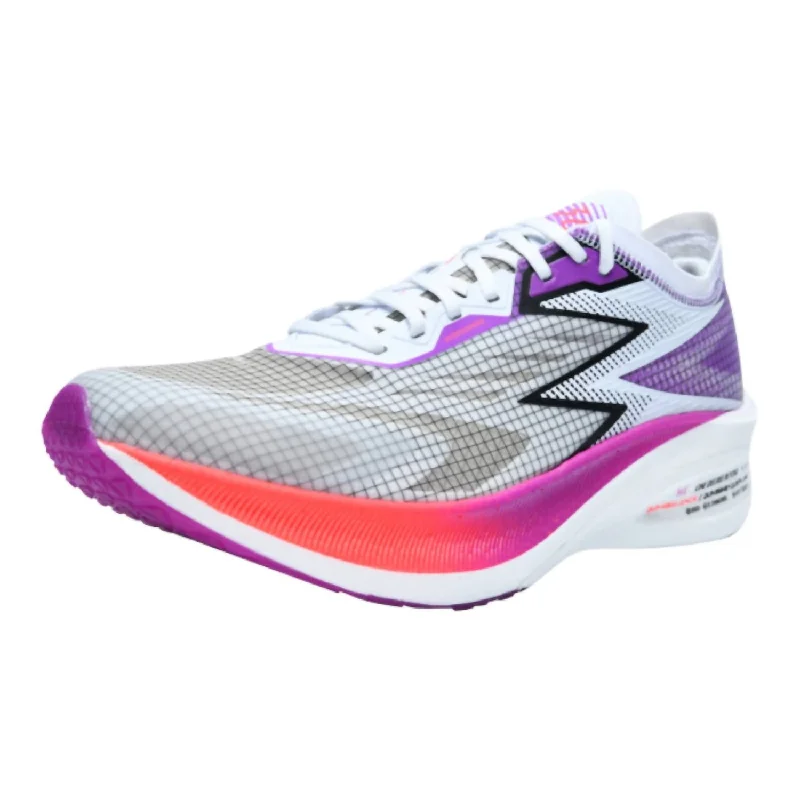 Men's Flame Shoes In White/neon Purplevine