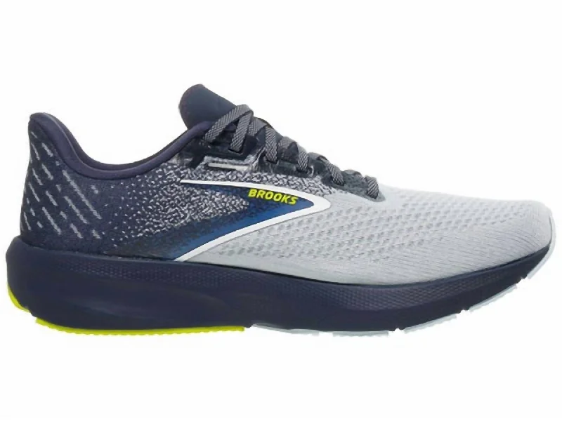 Men's Launch 10 Sneakers In Iris/ballad Blue/sulphur