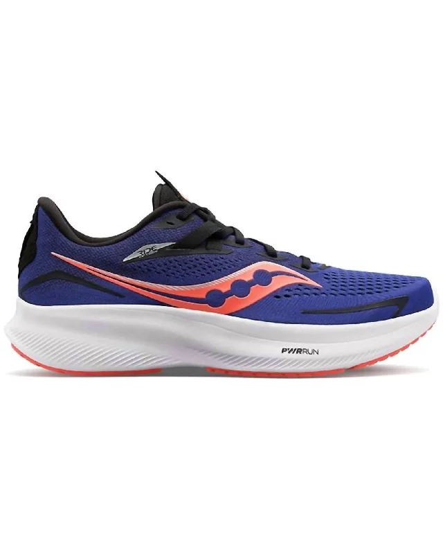 Men's Ride 15 Running Shoes In Sapphire/vizired