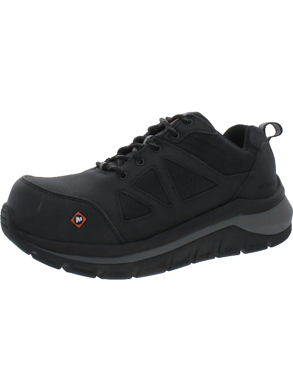 Mens Slip Resistant Leather Work & Safety Shoes