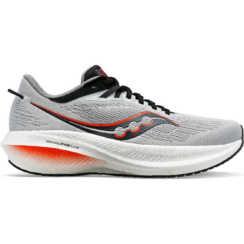 Men's Triumph 21 Running Shoes - D/medium Width In Concrete/black