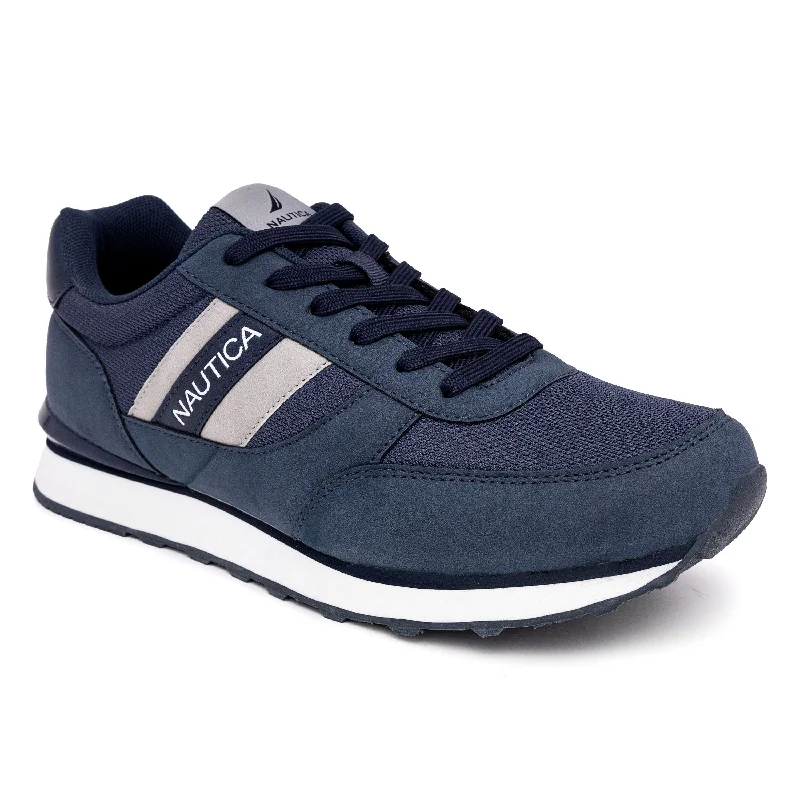 Nautica Mens Logo Lace-Up Sneaker