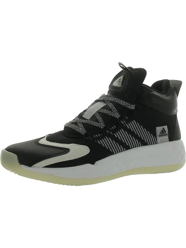 Pro Boost Mid Mens Sport Fitness Basketball Shoes